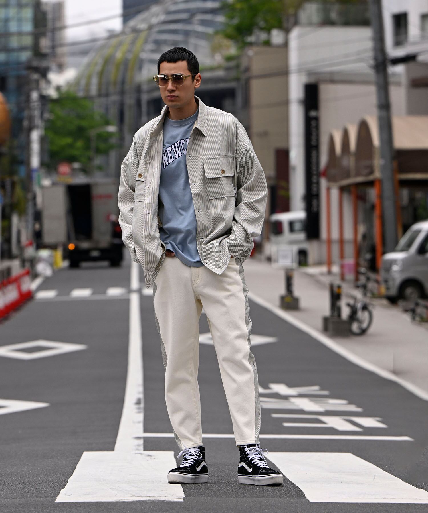 Re:room】HICKORY SWITCHING VINTAGE WIDE TAPERED CROPPED DENIM ...