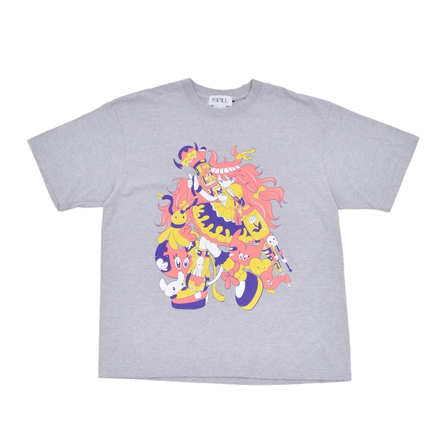 【KIDILL】CYBER PUNK GIRL T-SHIRT BIOWASHED