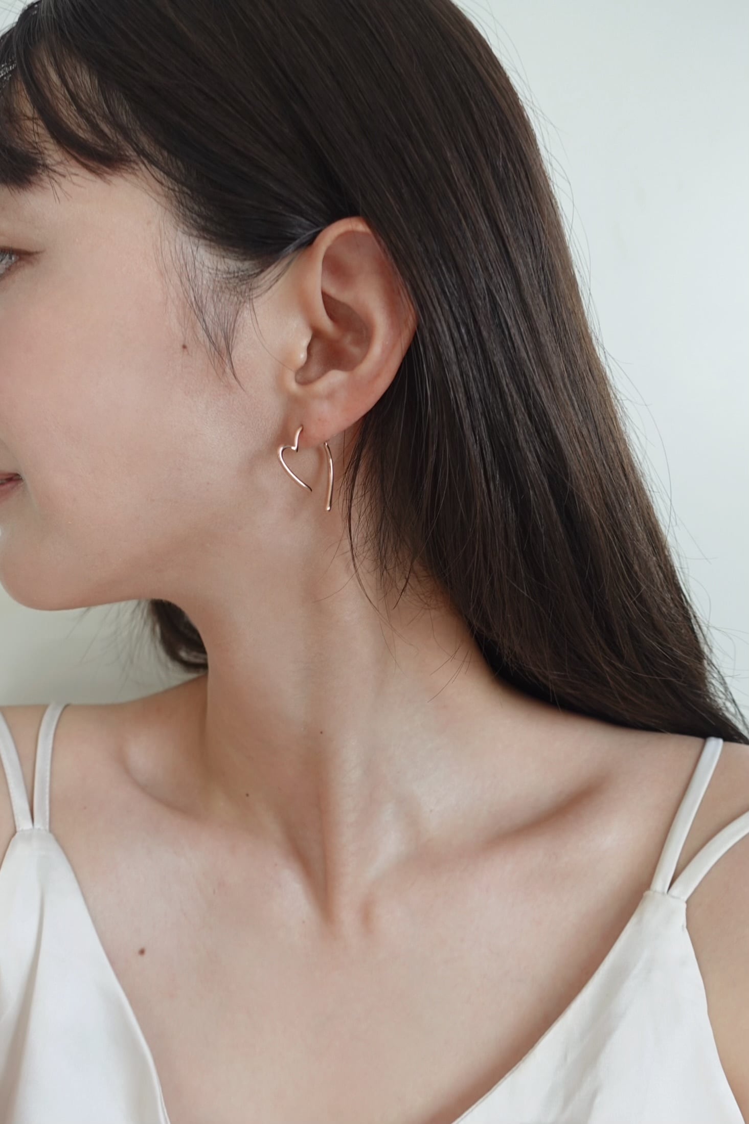 mini heart fake pierce | 金属アレルギー対応のアクセサリー crea.jewelry