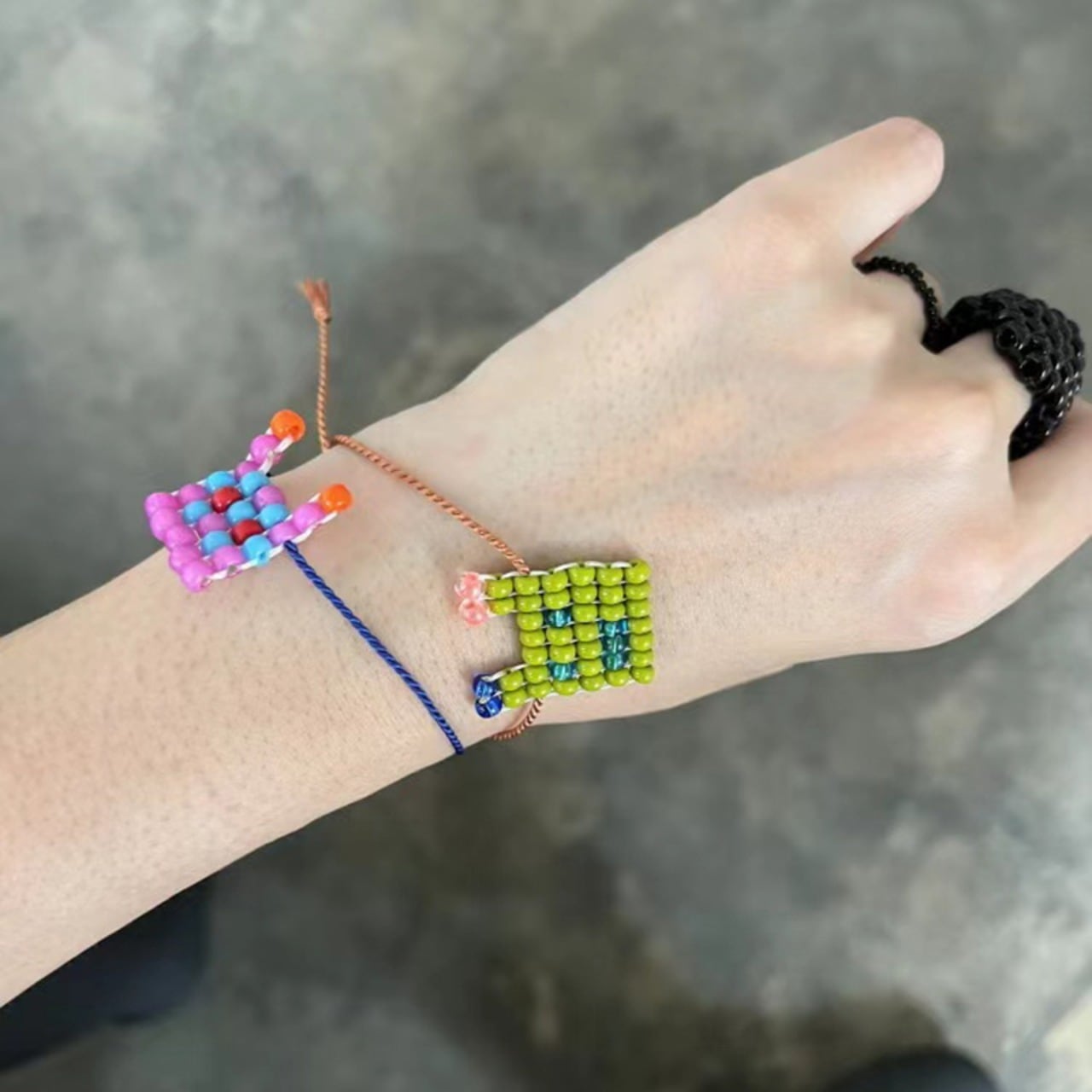 chong韓国可愛いロボットビーズブレスレット 8s