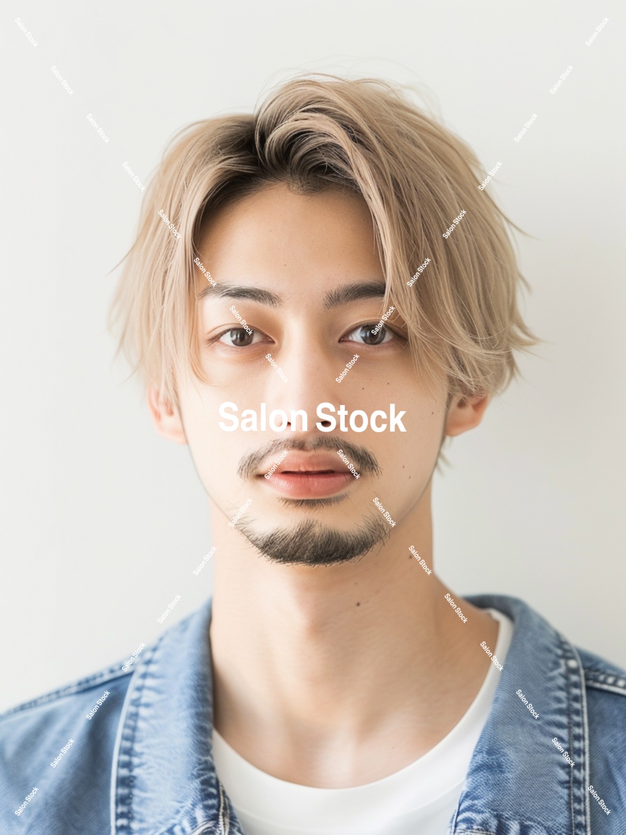 【メンズ】ハイトーンセンターパート