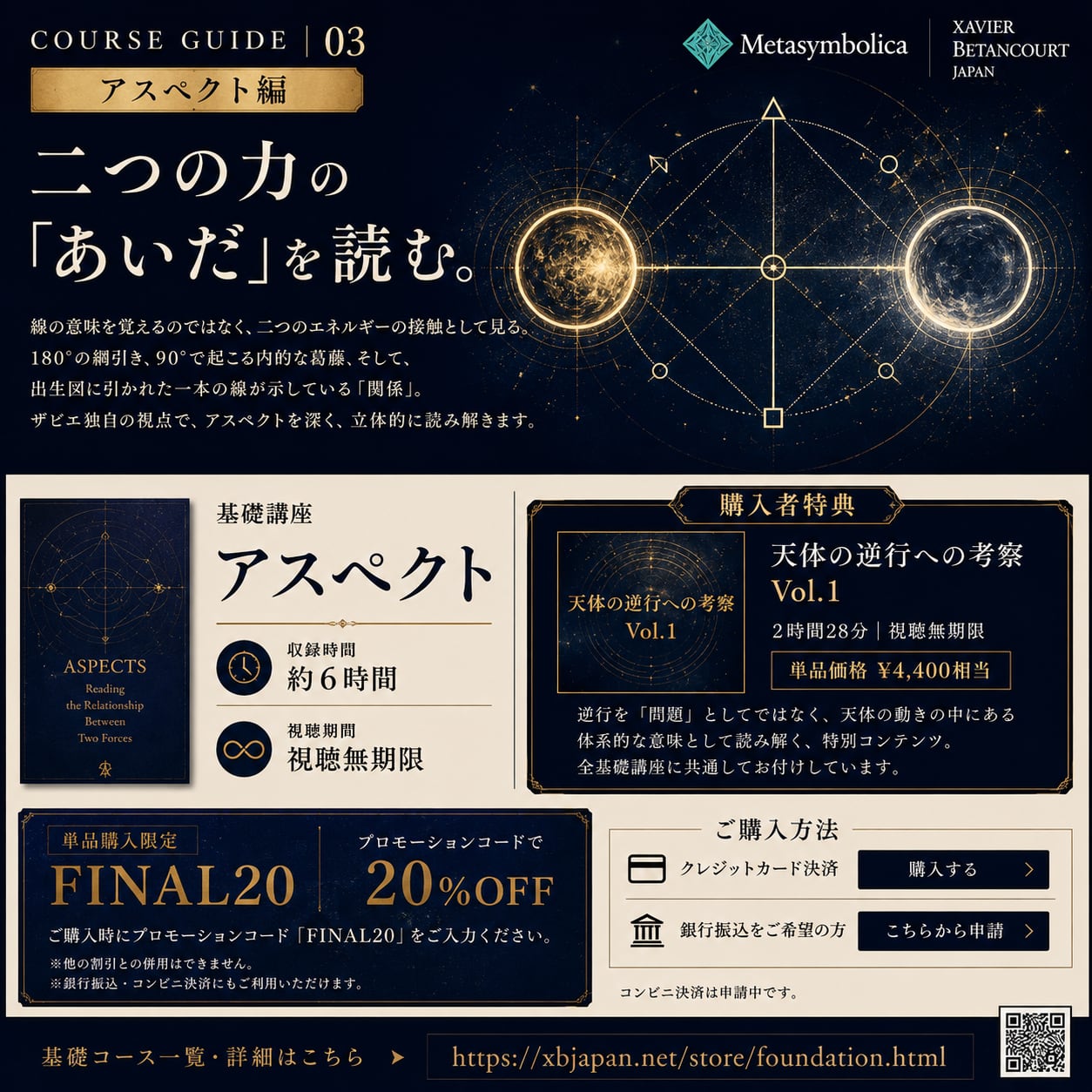 単品:基礎講座 第3回「アスペクト」