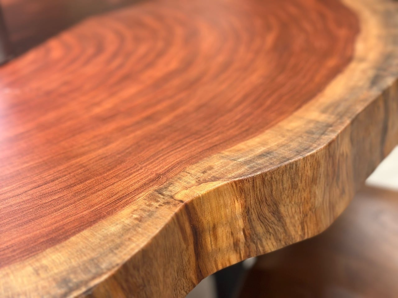 リメイク品・輪切り】ブビンガ_1120×950×70_柏店_テーブル天板