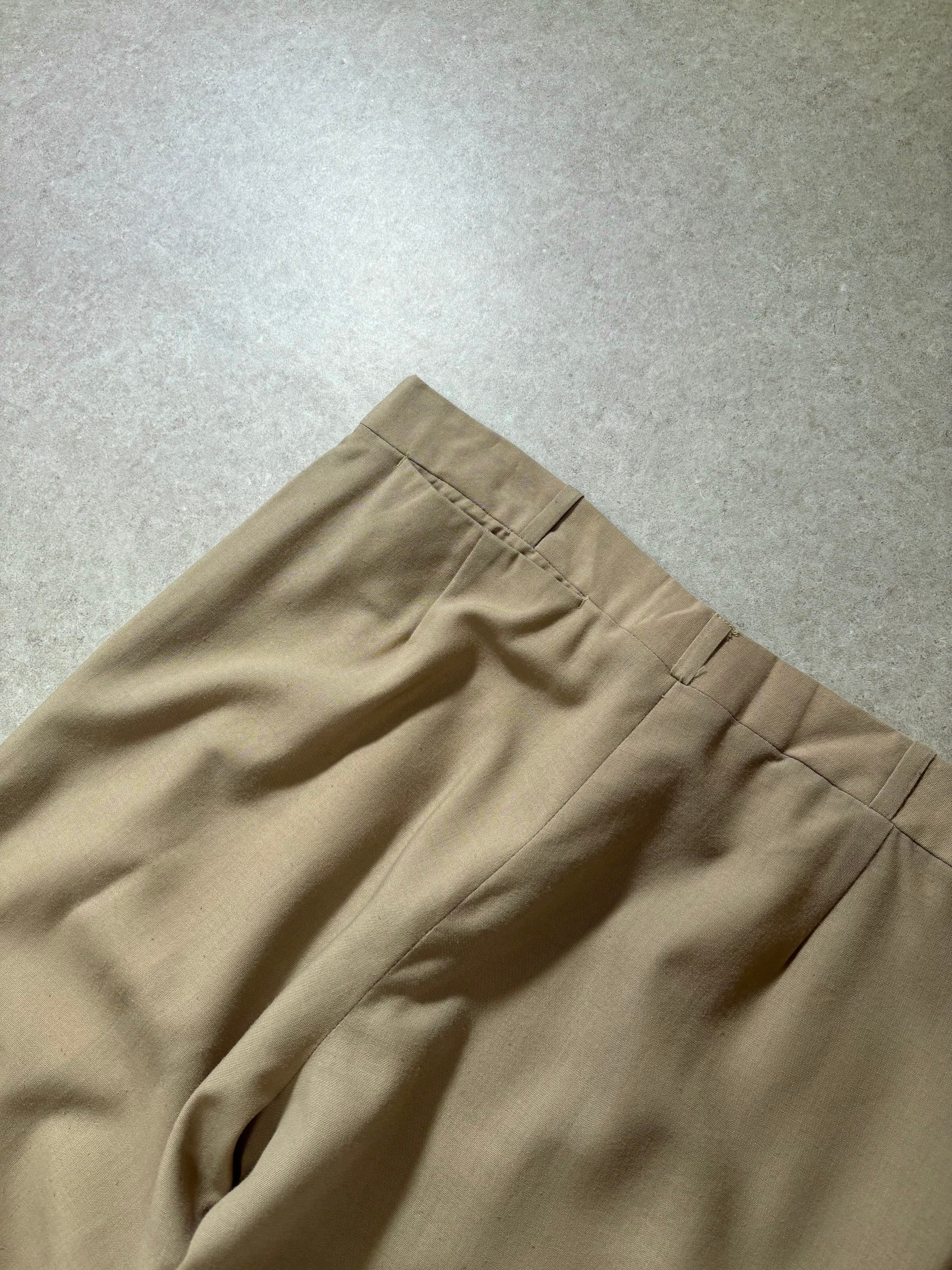 42 TALON zip” slacks ivory | 古着屋2000