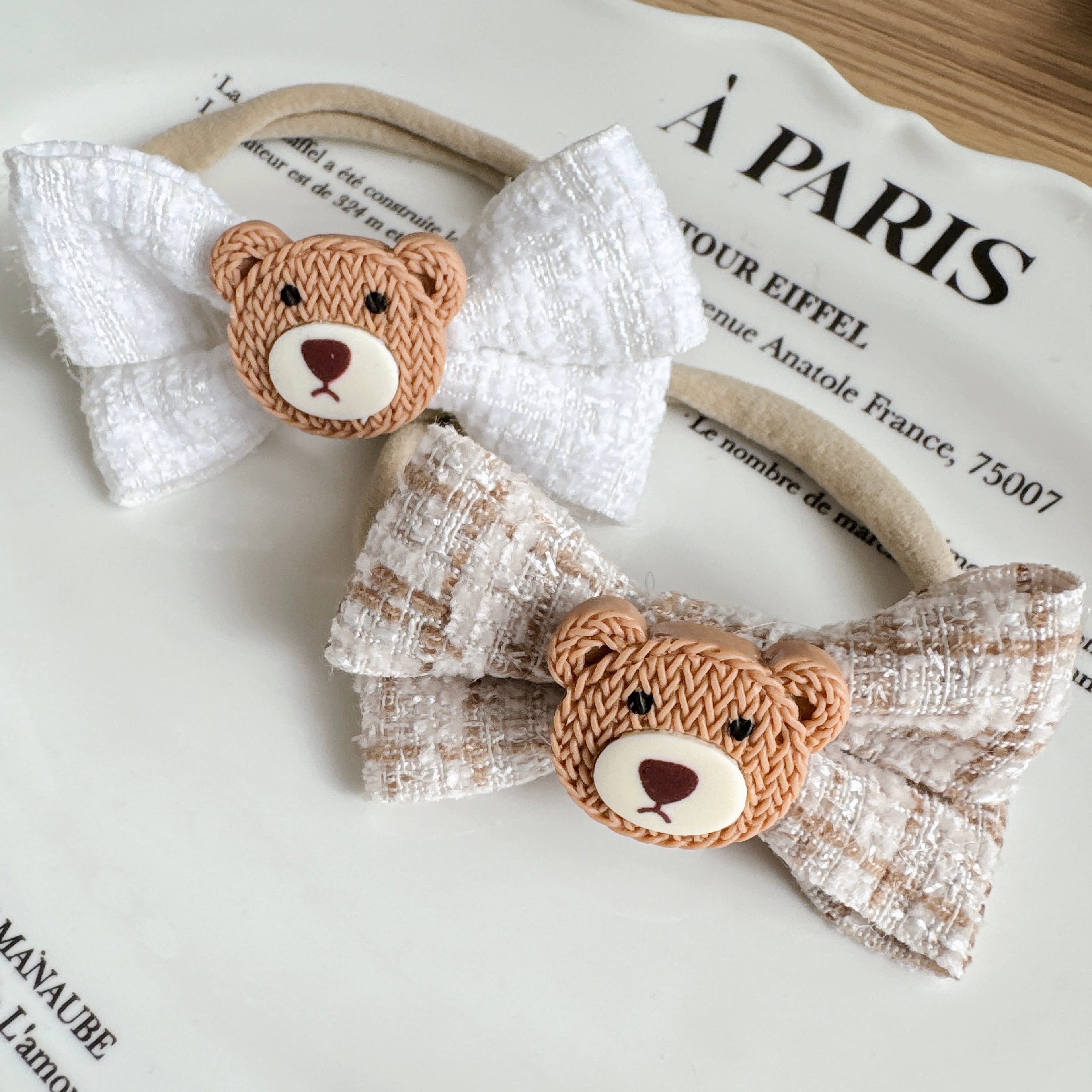 クマさんリボンヘアバンド