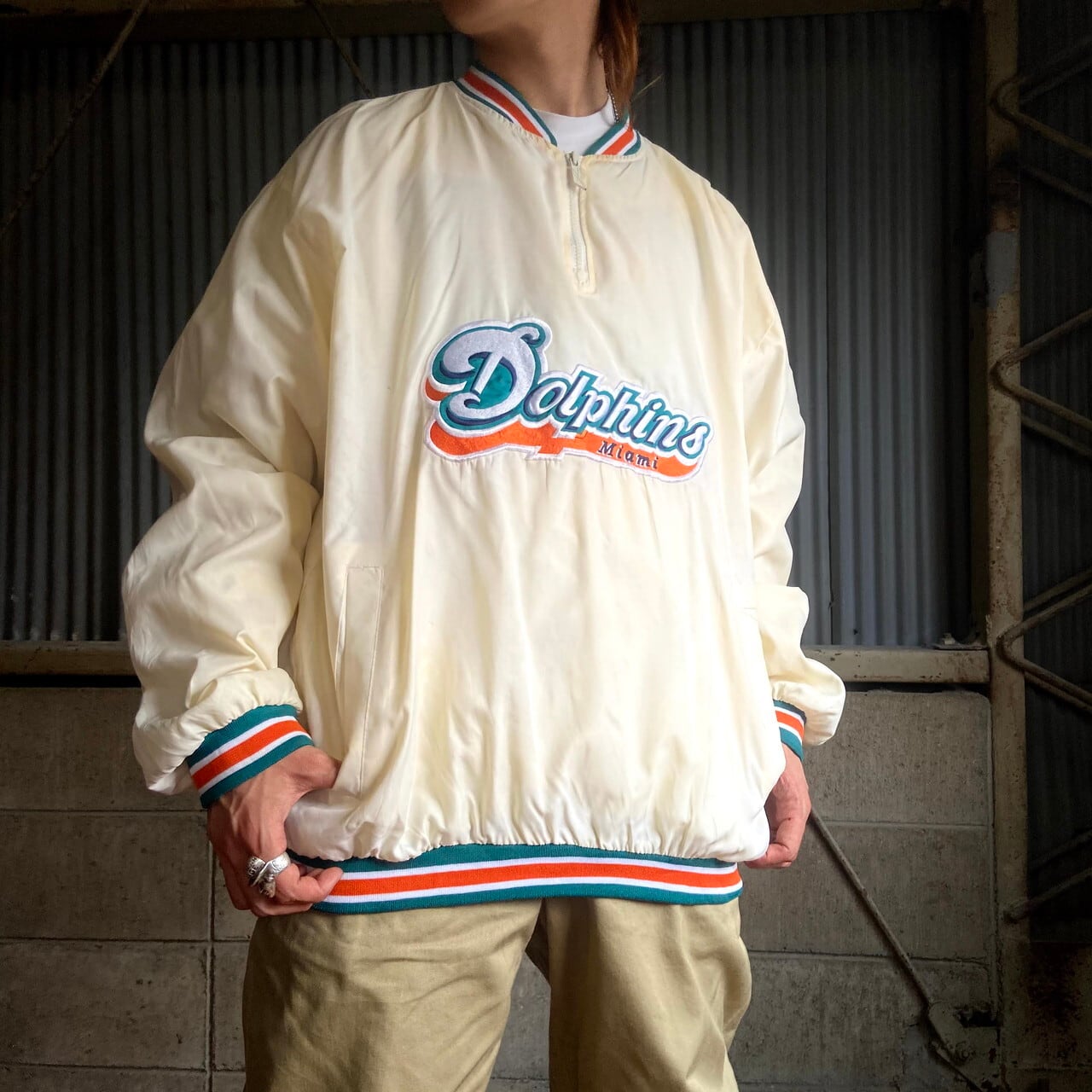 Reebok NFL Dolphinsドルフィンズ　中綿ジャケット