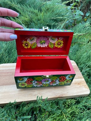 ペトリキフカ・ジュエリーボックス16 cm（Khomenko）