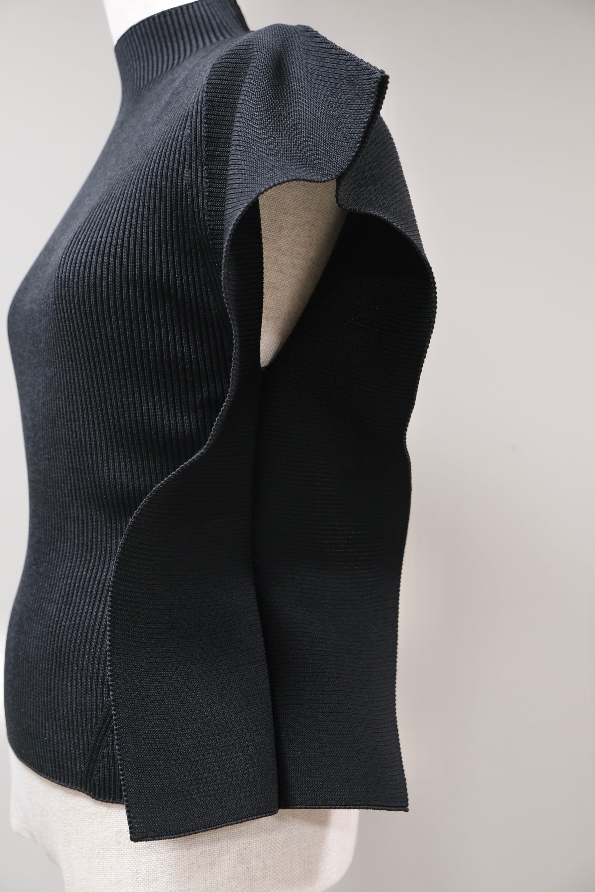 CFCL】PORTRAIT CREASE TOP -BLACK- | loop