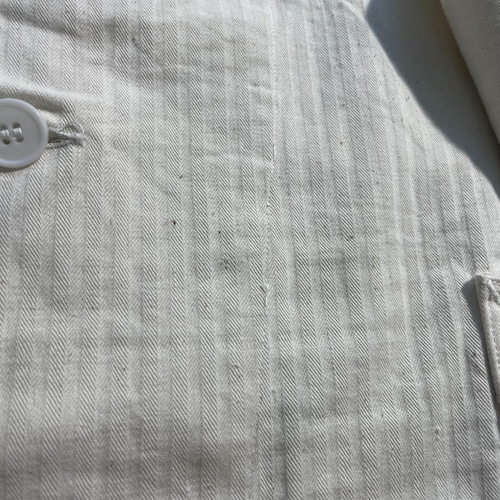 50s Au MOLINEL 刺繍タグ コットンツイル Vポケット フレンチワークジャケット 詳細写真11