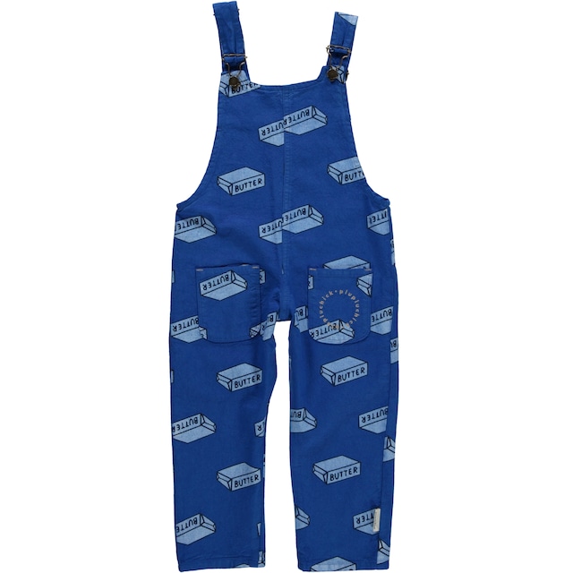 残り1点(4Y)piupiuchick / Overalls w/ Butter print / Kids