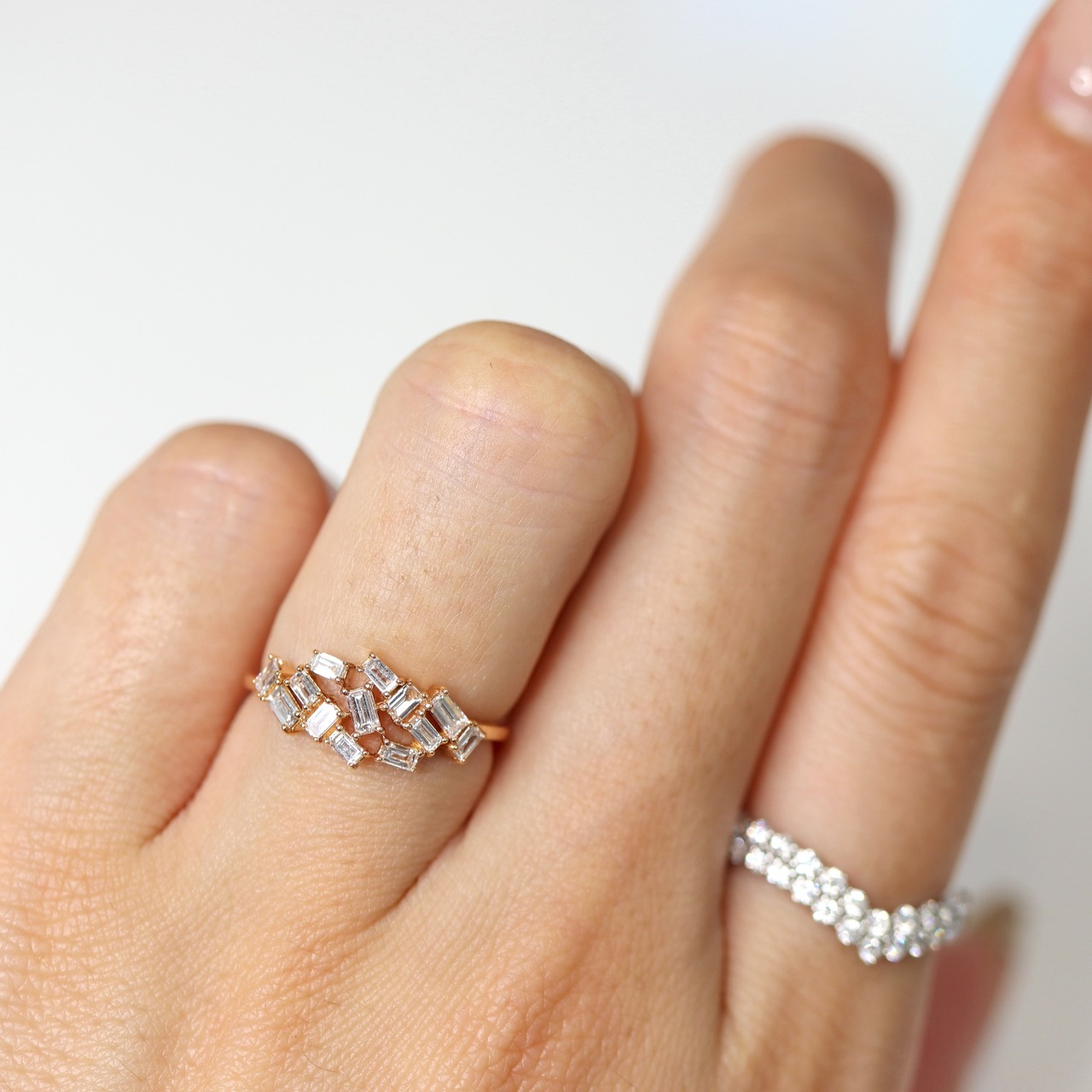 K18PGダイヤモンドリング D 0.48ct | FADEN JEWELRY 