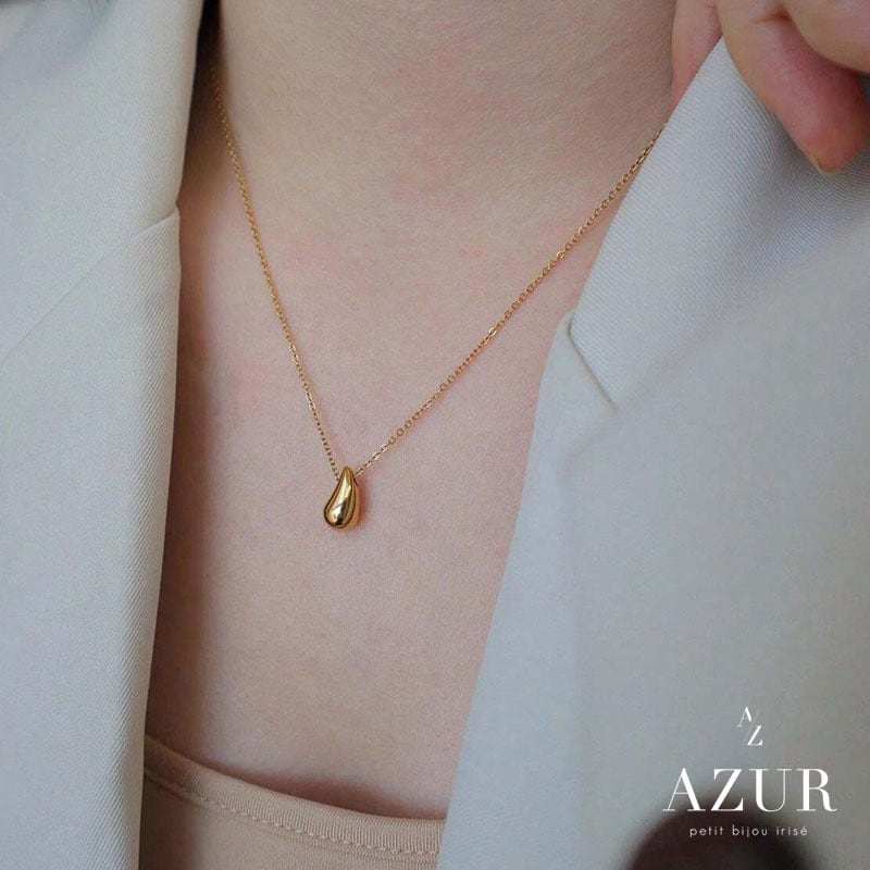 レインドロップネックレス