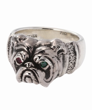 BULL DOG RING SILVER