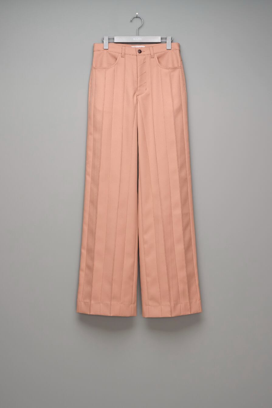 25SS】MASU PLEATED PANTS (CAMEL) B25K6PT007 | IAAAM ONLINE STORE