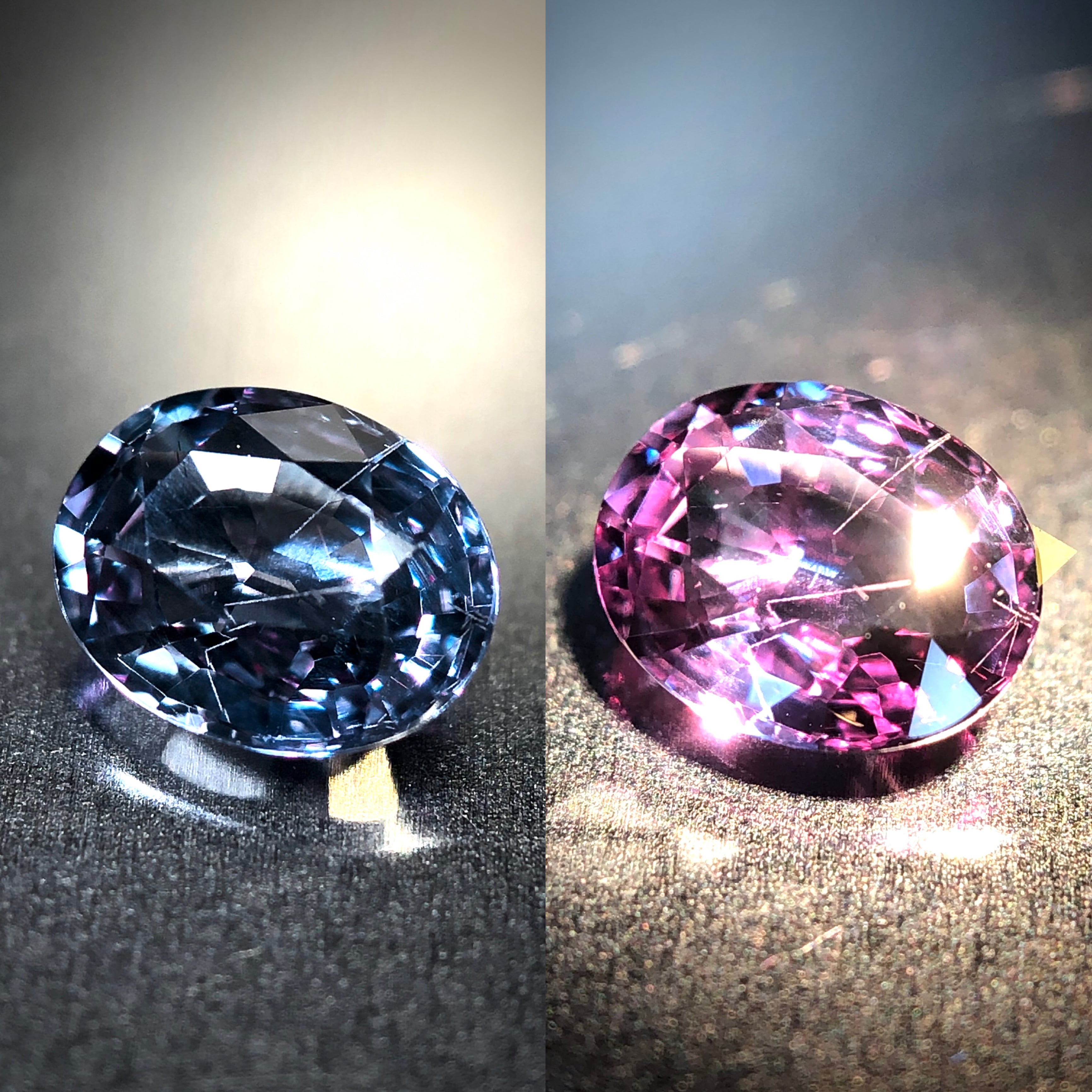 爽涼なブルーと甘やかなレッド 0.54ct 天然 ベキリーブルーガーネット