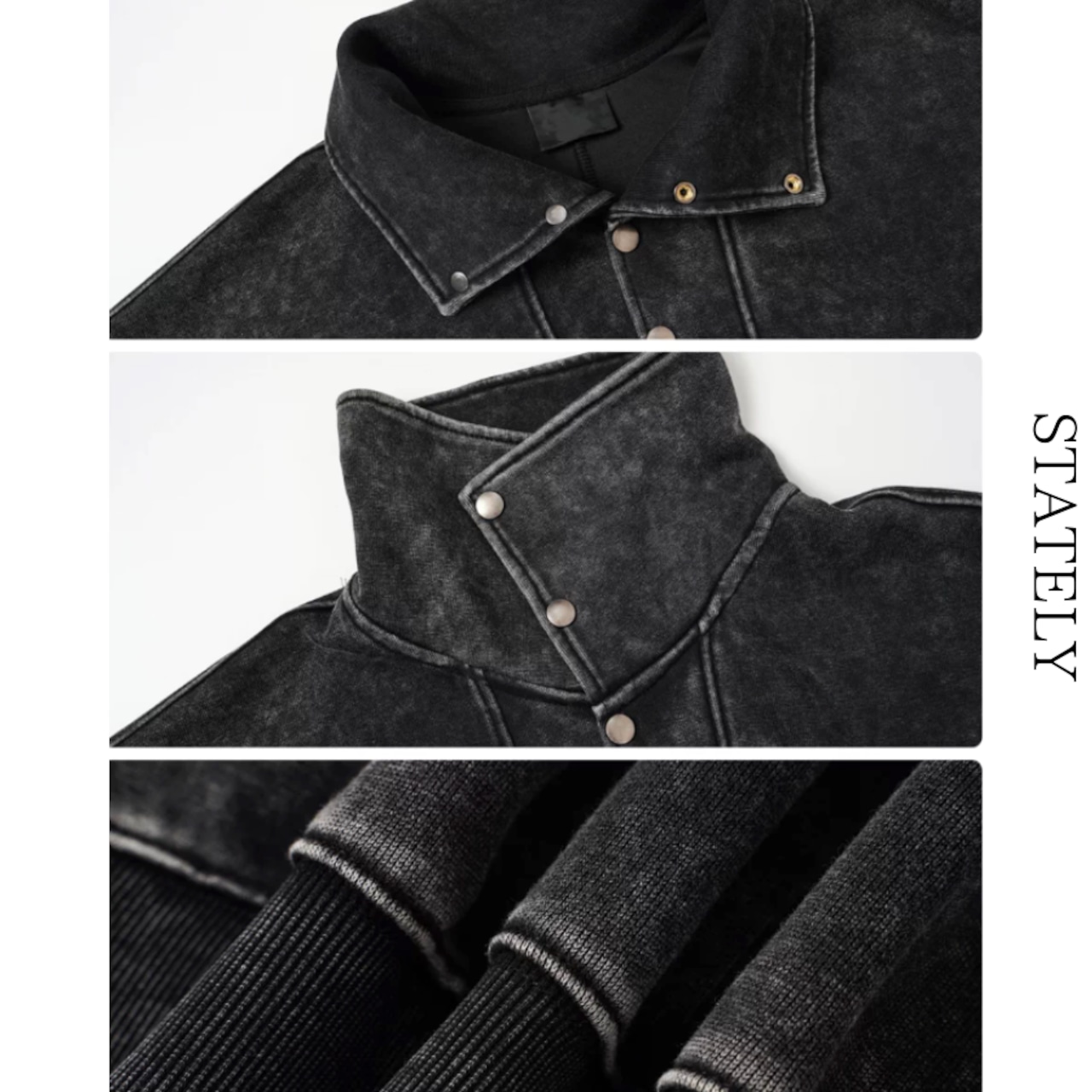 Vintage Highneck ウォッシュプルオーバー_T255・画像5