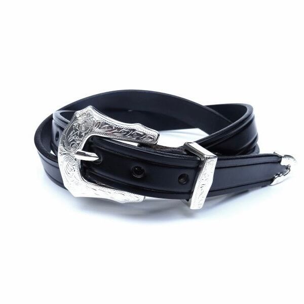 TORY LEATHER (トリーレザー) NICKEL 3/4 WESTERN BELT ブラック