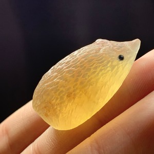 124限定品☆大家族フローライトハリネズミさん