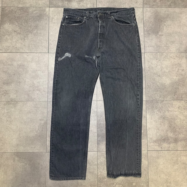 USA製 90s Levi's 501 ビンテージ ブラックデニム 38×30 刻印532 90年代 リーバイス 先染め