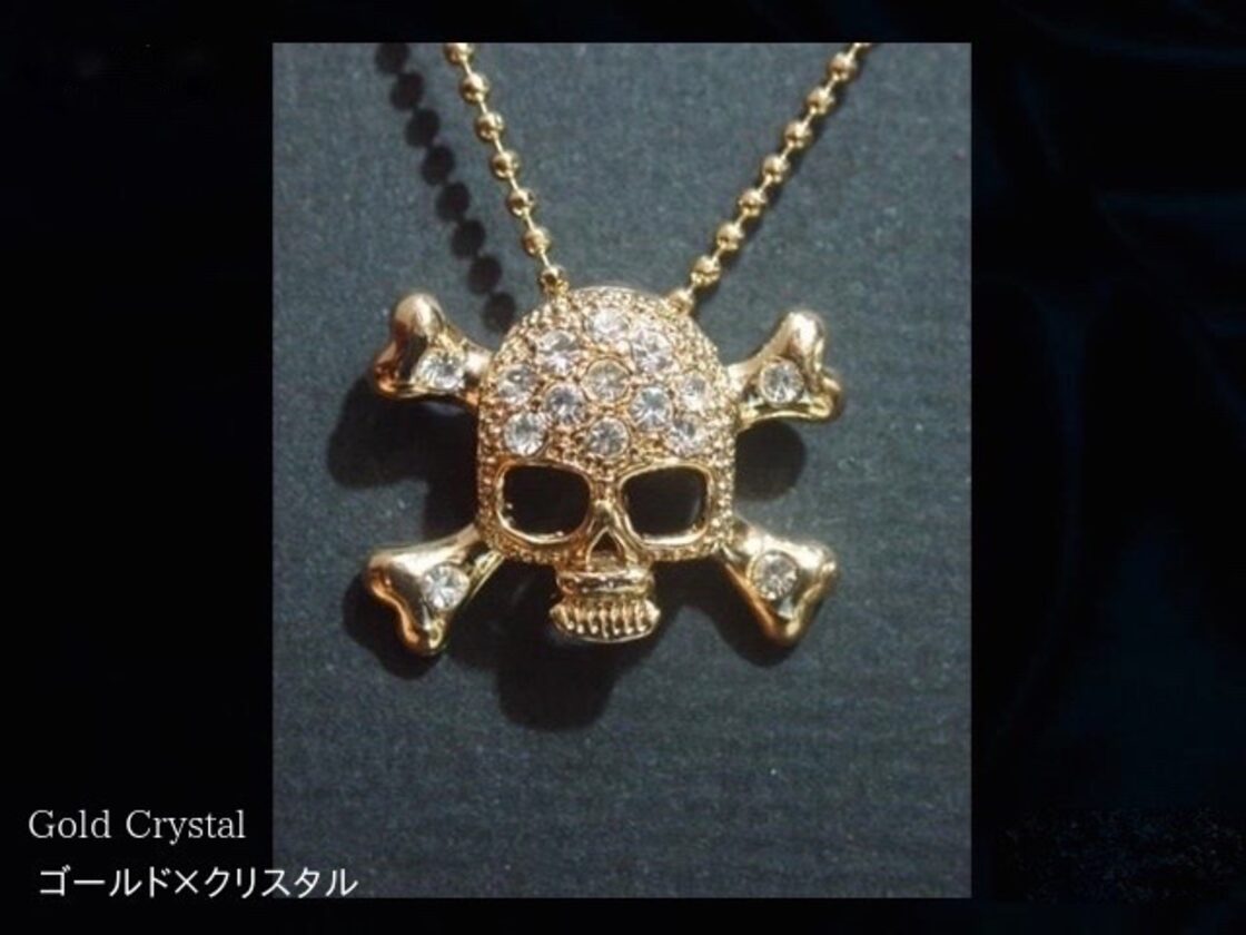 ラインストーン・スカルネックレス・ドクロ・髑髏 | Pay ID