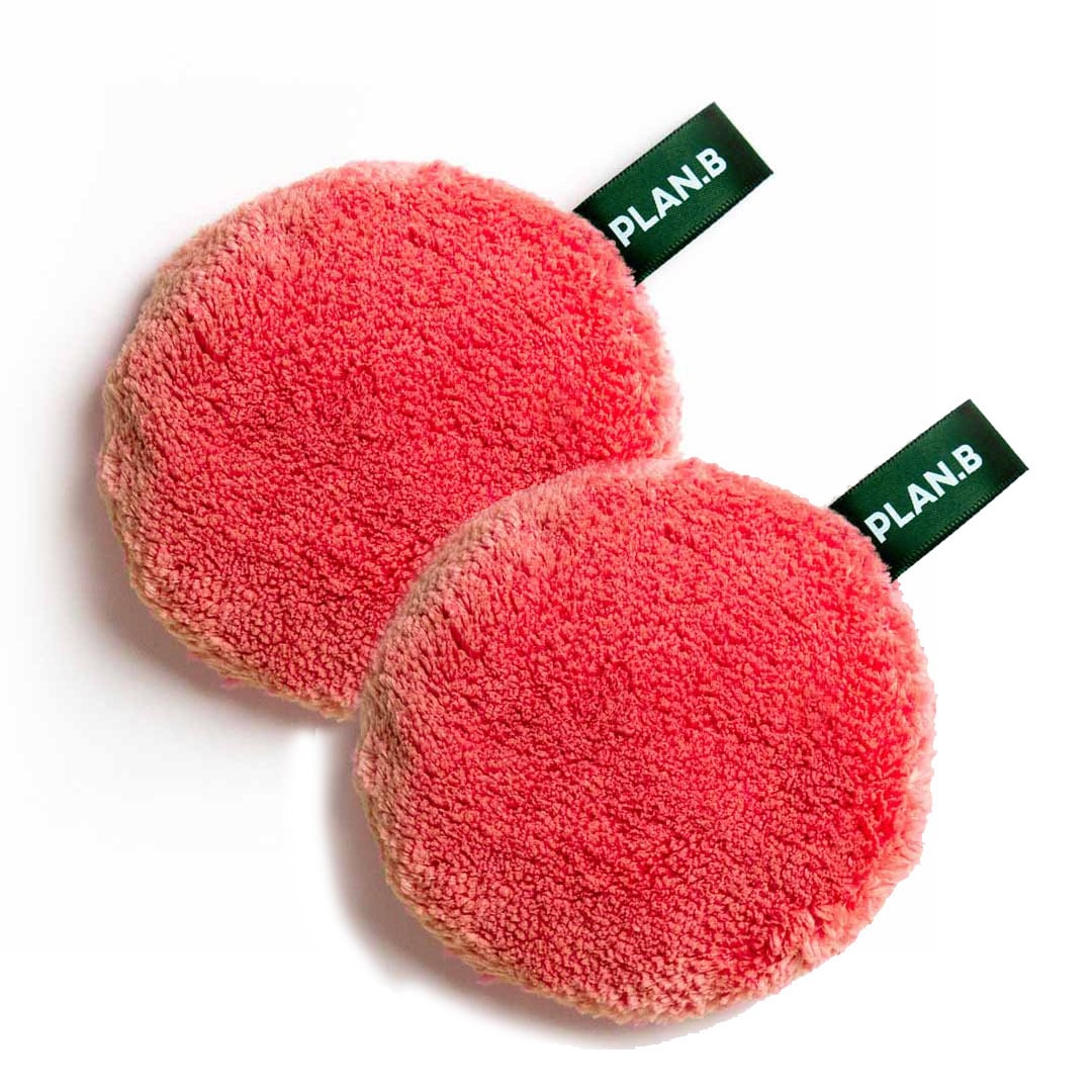 【2個セット】PLAN.B MAKE-UP CLEANSING PUFF    -CORAL PINK-