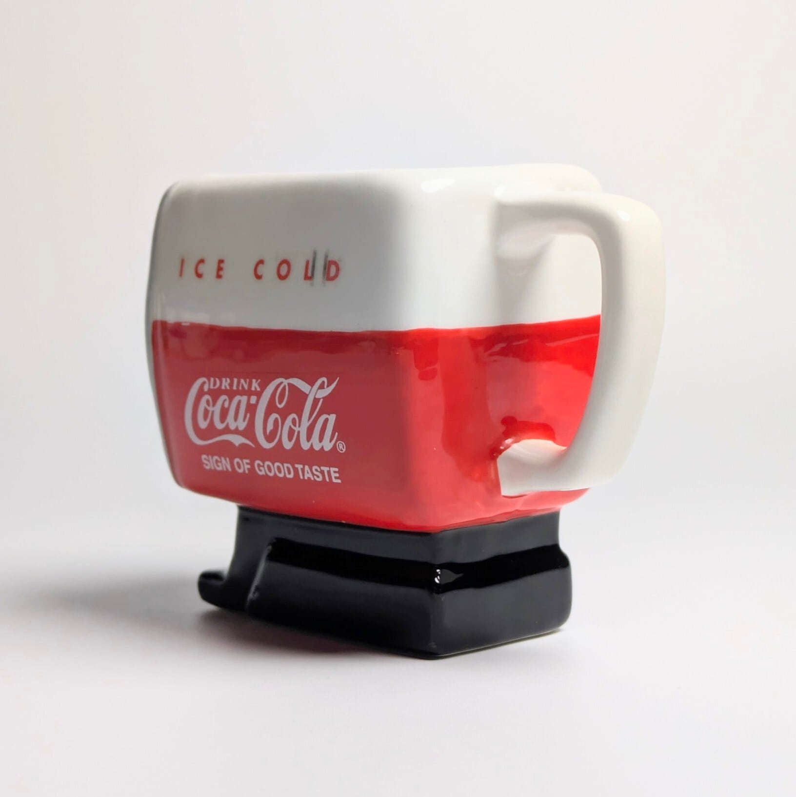 ☆ VINTAGE 1998 ☆【 Coca-Cola / Coke( コカコーラ )】 陶器製ドリンクサーバー型小物入れ 〚アメリカン雑貨 アメトイ〛