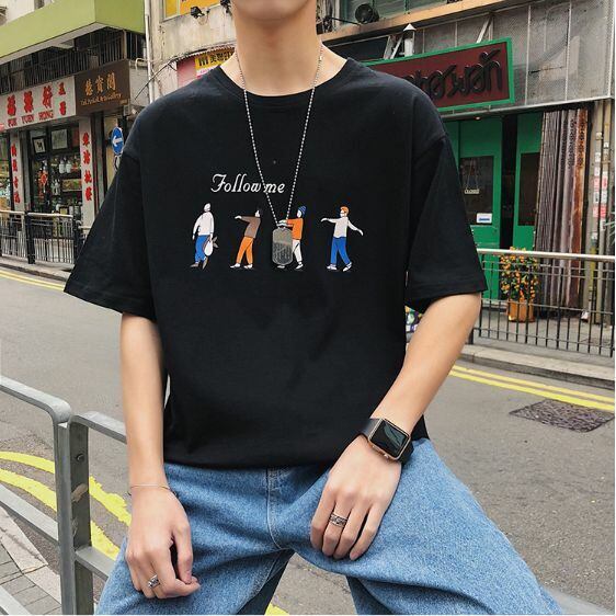 全4色 Tシャツ カットソー プリント シンプル カジュアル 部屋着