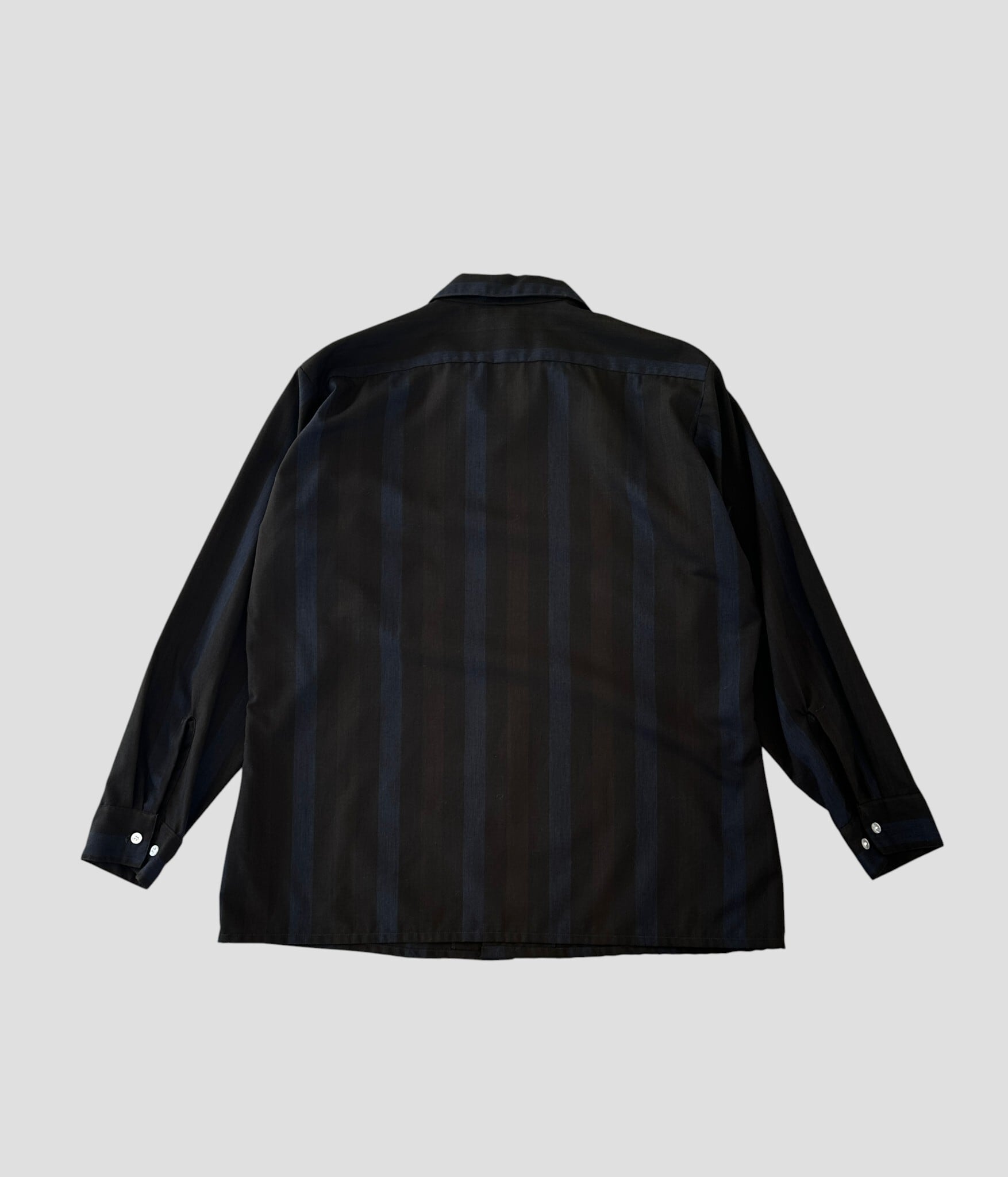 Golden Arrow- Vintage 60s L Opencollar Stripe Shirt made in USA