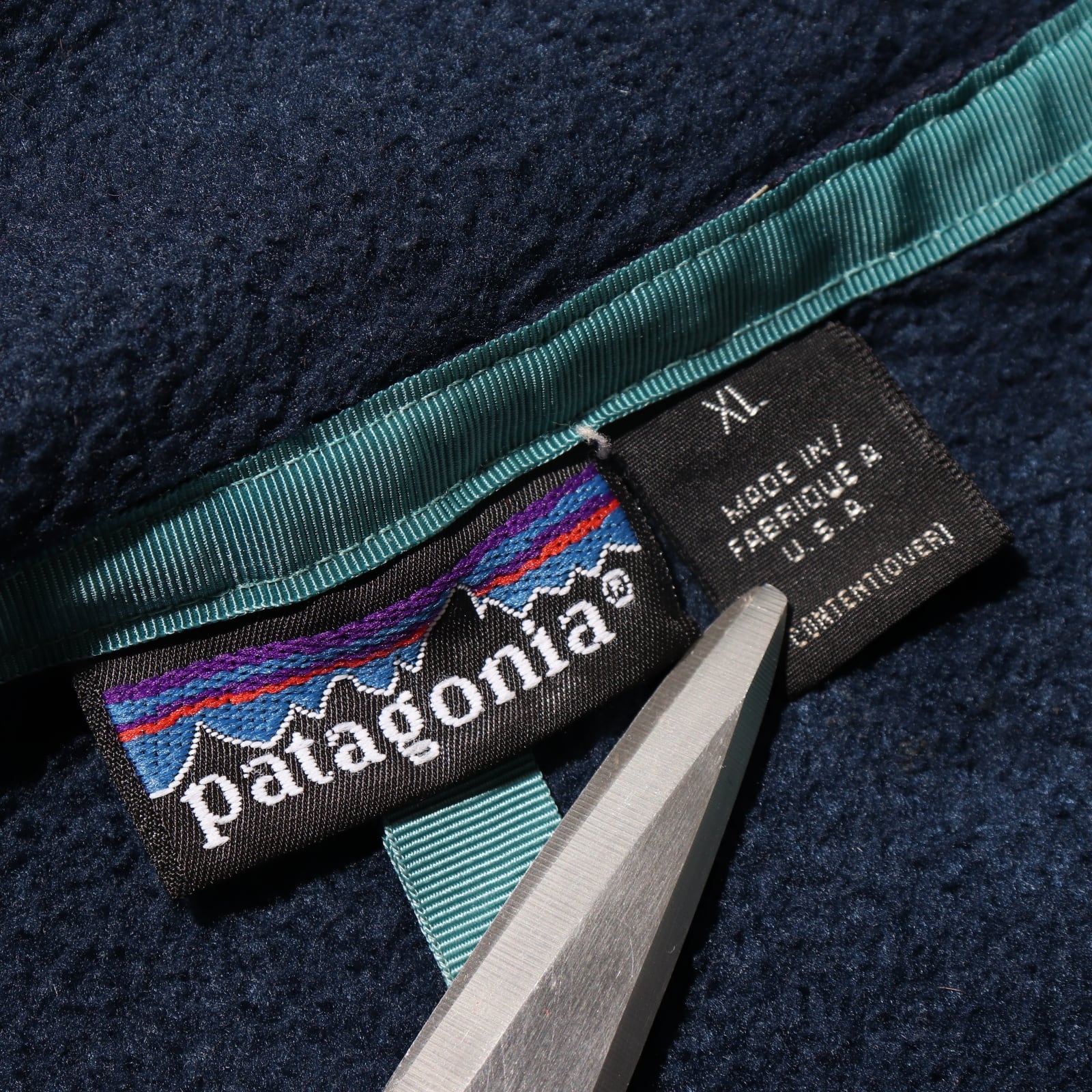 XL 93年 ネイビー 米国製 シンチラ スナップT Patagonia パタゴニア  