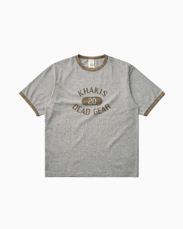 [Khakis] Major Ringer Tee Grey 正規品 韓国ブランド 韓国ファッション 韓国代行 カーキス 日本 店舗 (Khakis)