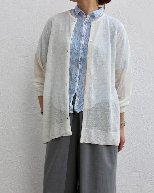 MARISTYLÉE/linen cardigan