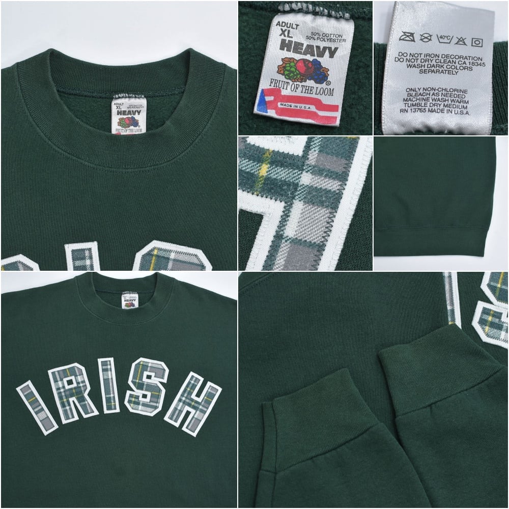 90s USA製 FRUIT OF THE LOOM フルーツオブザルーム チェック柄