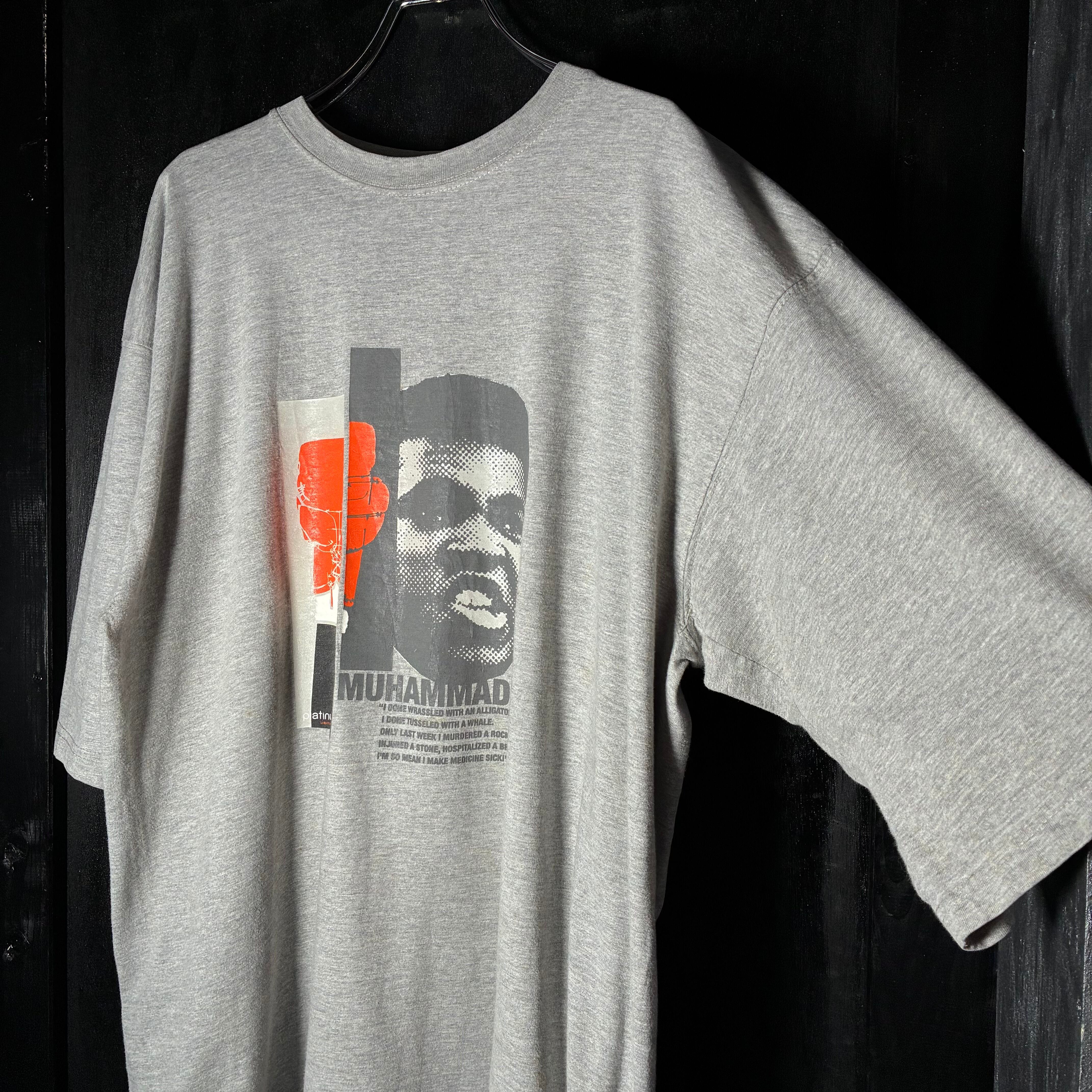 FUBU MUHAMMAD ALI Tee グレー フブ モハメドアリTシャツ グレー