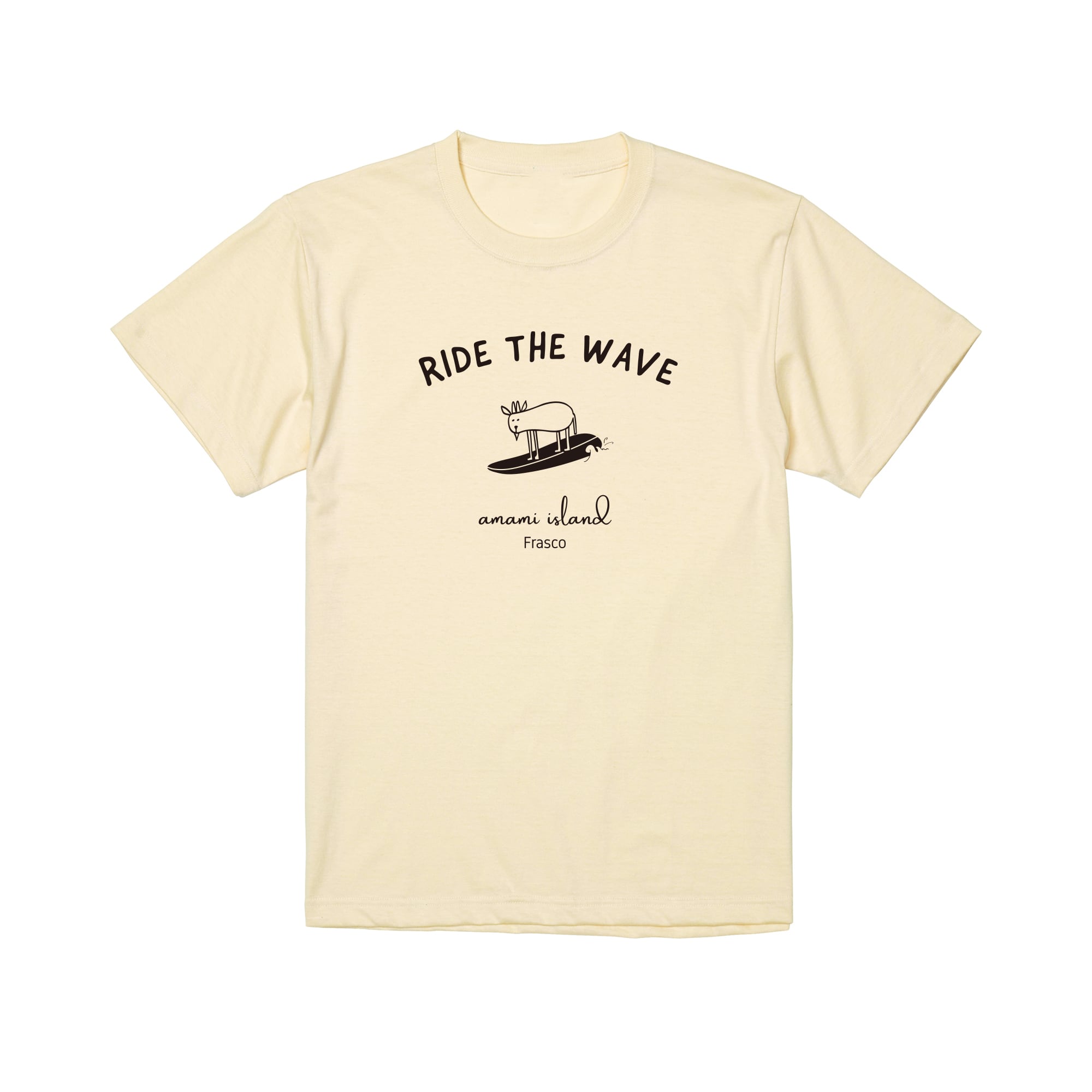 FrascoサーフィンデザインTシャツ | UNISEX 5.6oz -アイボリー-