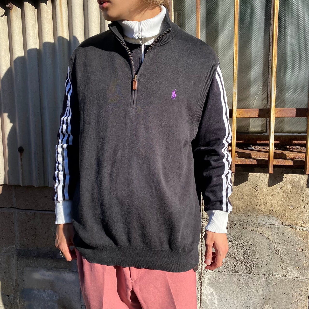 Polo Ralph Lauren ポロラルフローレン ハイネック ハーフジップ