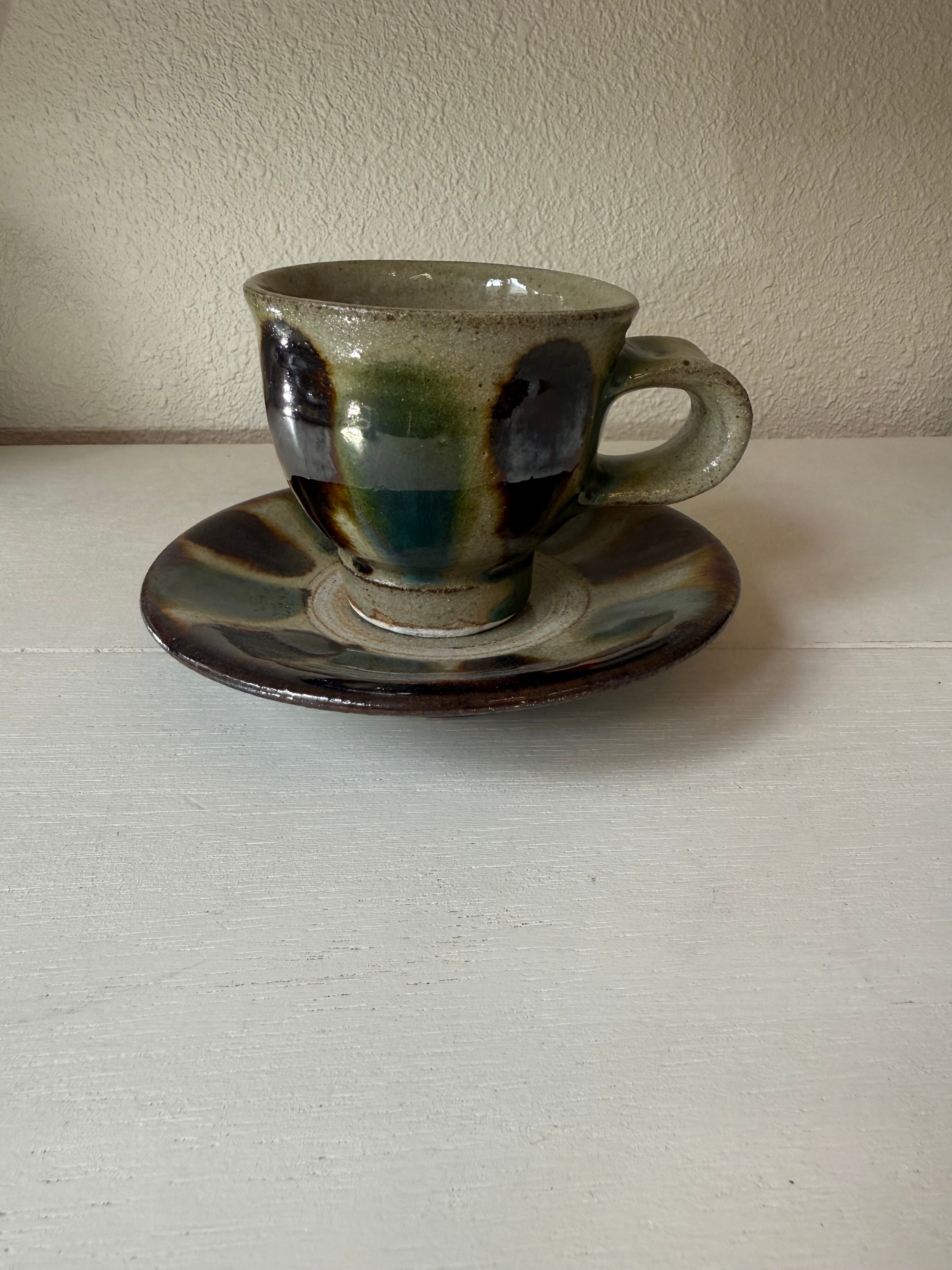 横田屋窯 カップ&ソーサー 飴オーグスヤー