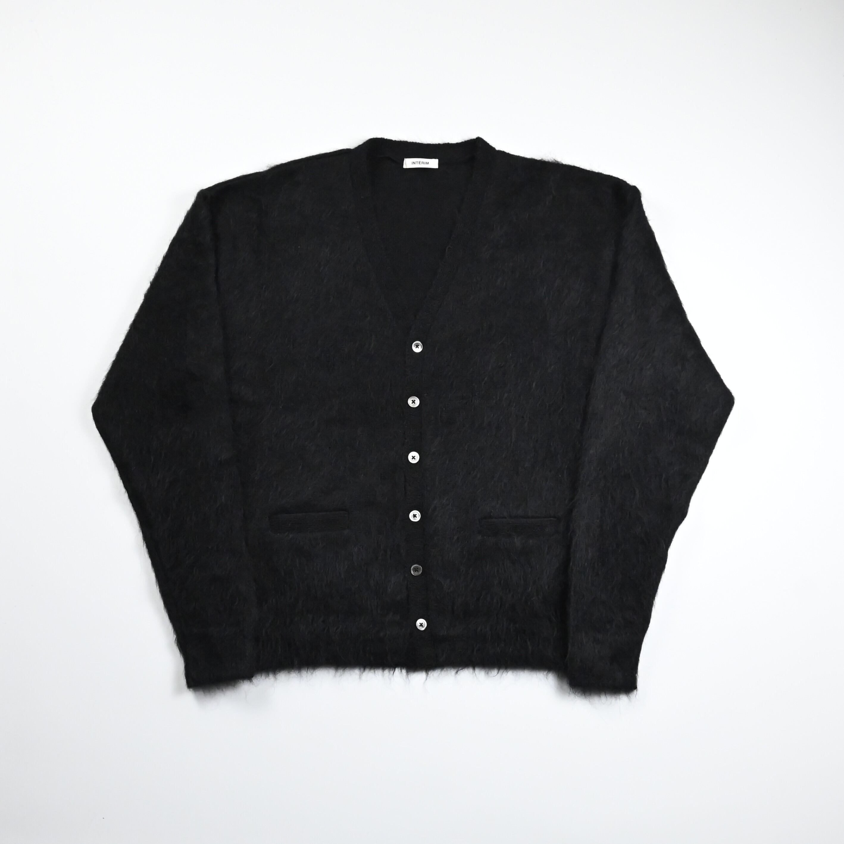 INTERIM / KID MOHAIR ALPACA SHAGGY CARDIGAN | GANKO