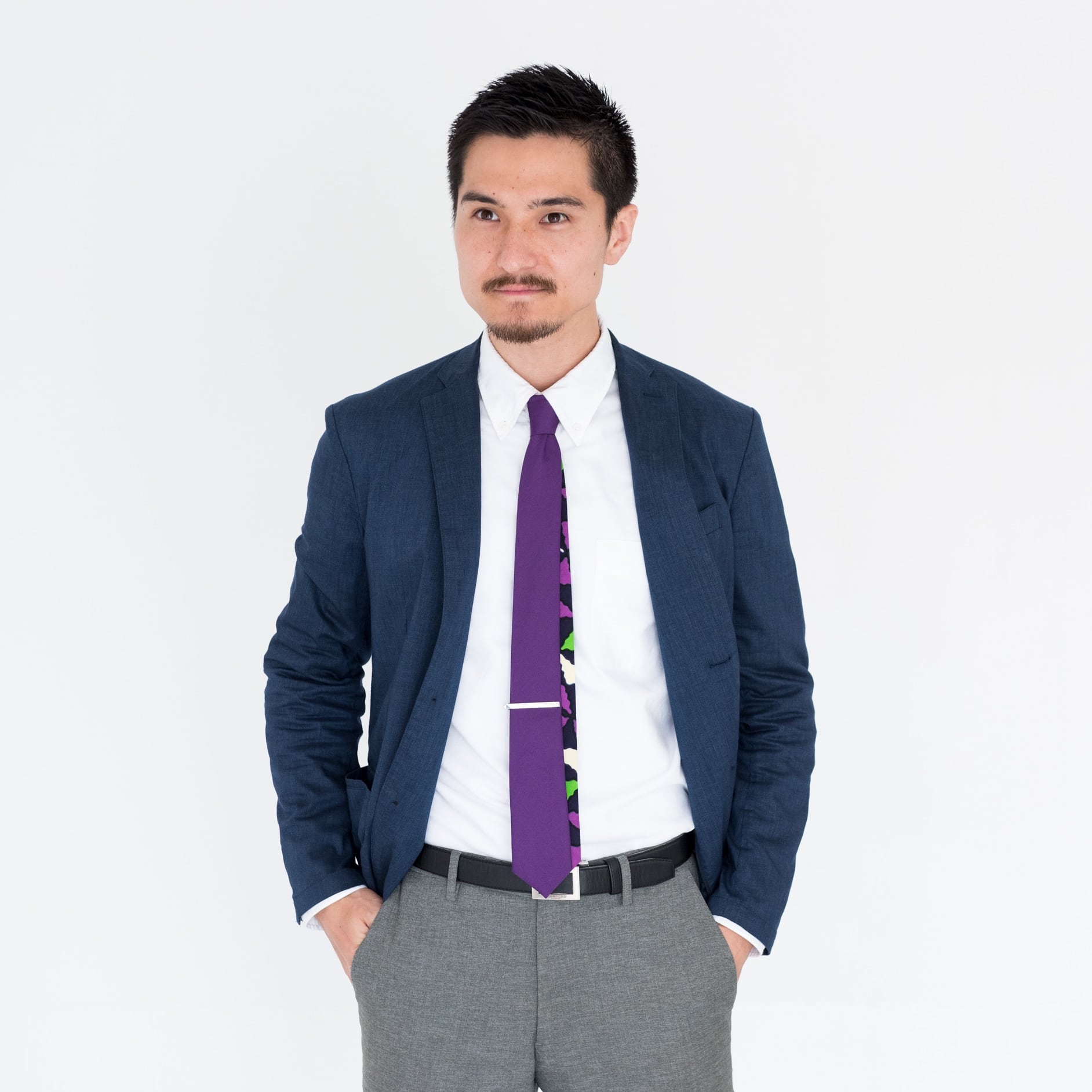SOPHNET. リバーシブルネクタイ ２本セット リバーシブルネクタイ ヴィオレ Violet -2way- | Chérie COCO