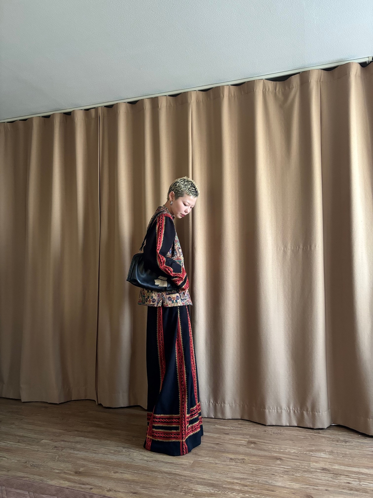 mont black leather bag-5004-9