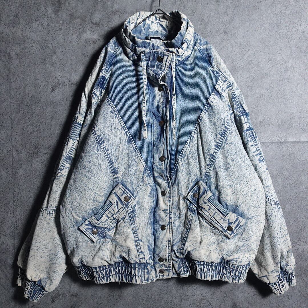 90s Chemical wash denim design blouson