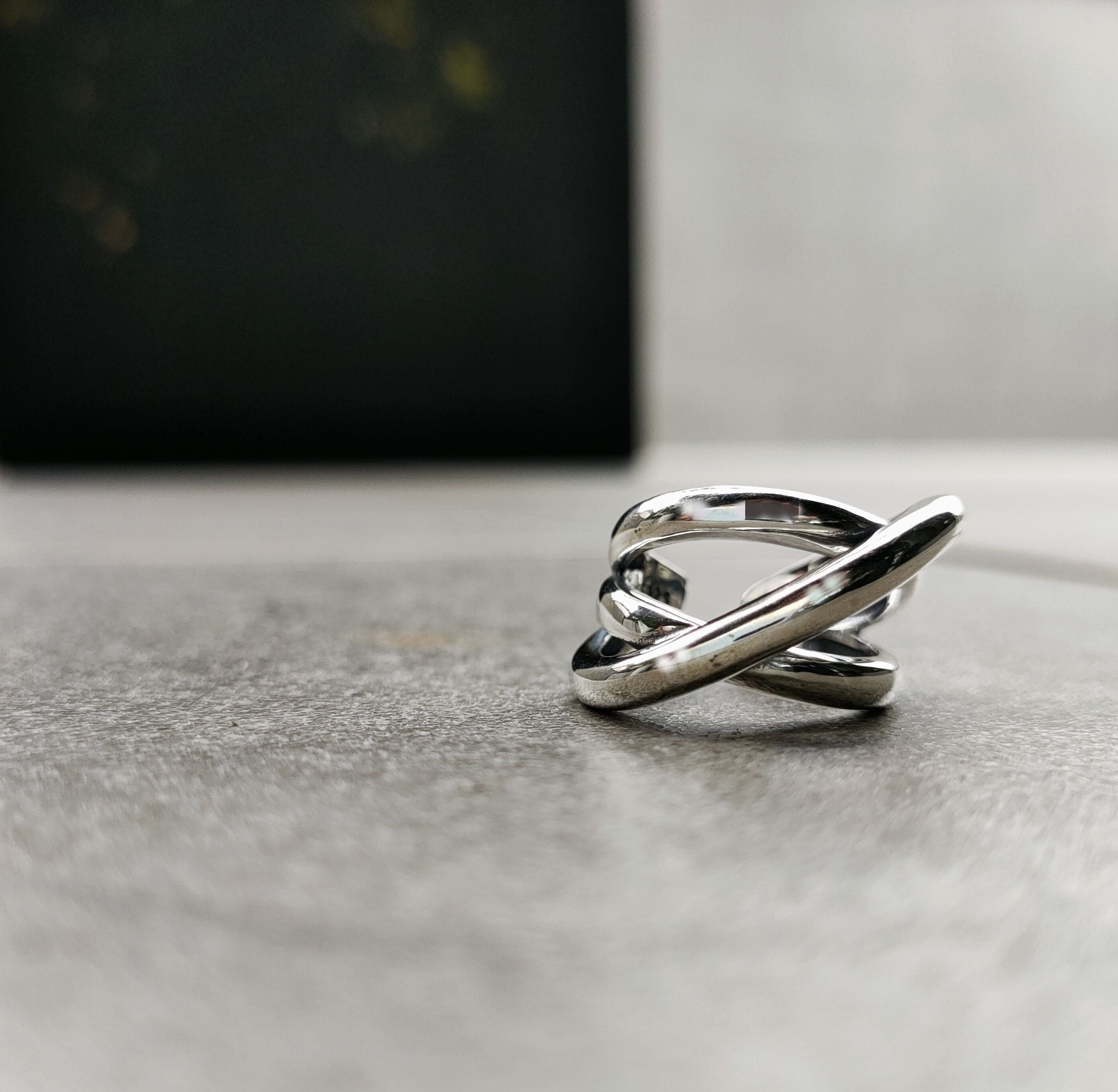 silver925トリニティーシルバーリング Trinity ring 925刻印インポート