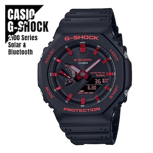 【即納】CASIO カシオ G-SHOCK Gショック タフソーラー モバイルリンク ブラック＆レッド GA-B2100BNR-1A 腕時計 メンズ