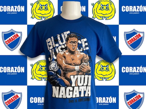 永田裕志✖︎CORAZON『BLUE JUSTICE#53』Tシャツ