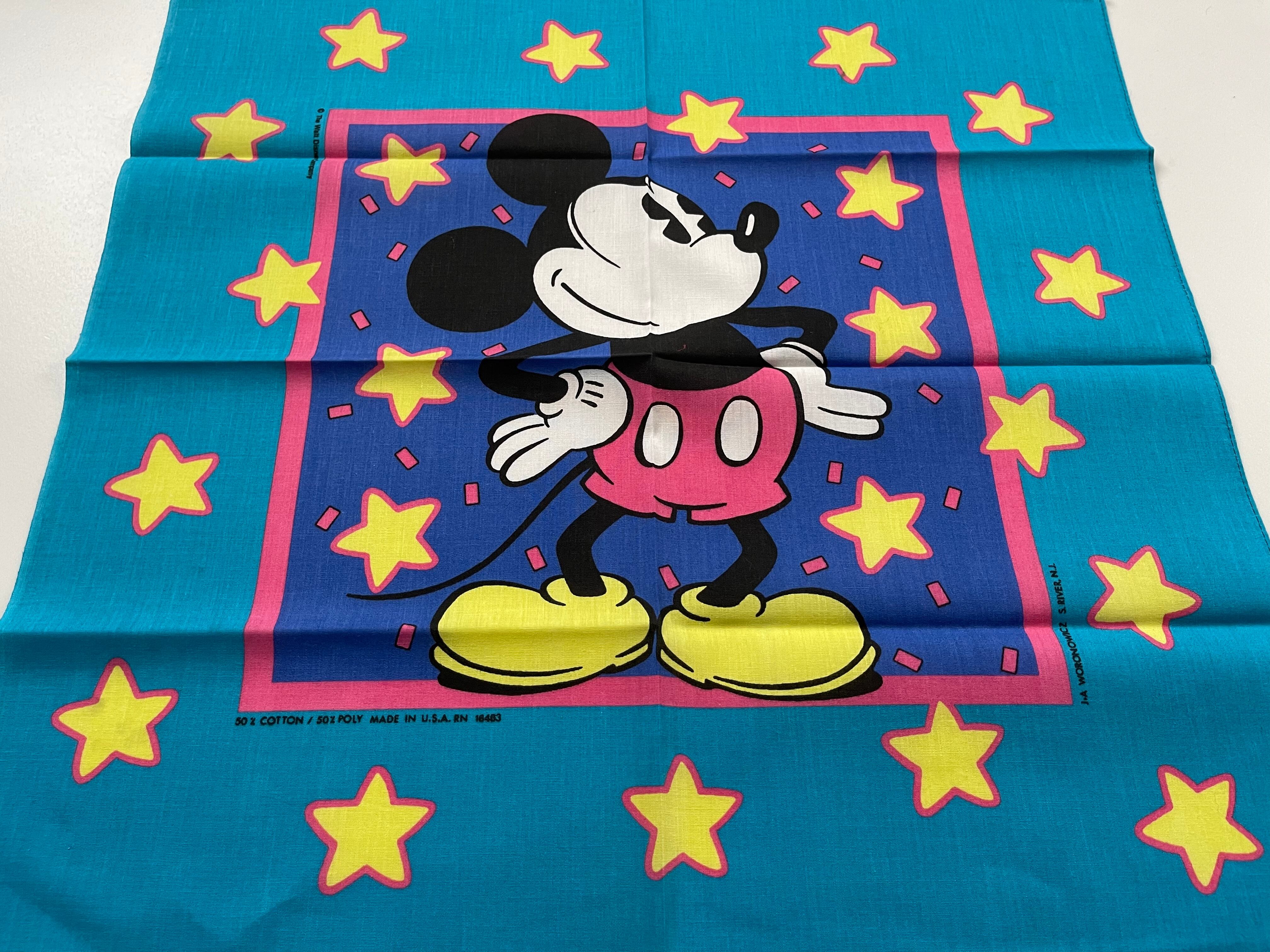 Deadstock】Disney ミッキー ヴィンテージバンダナ MADE IN USA | swallows