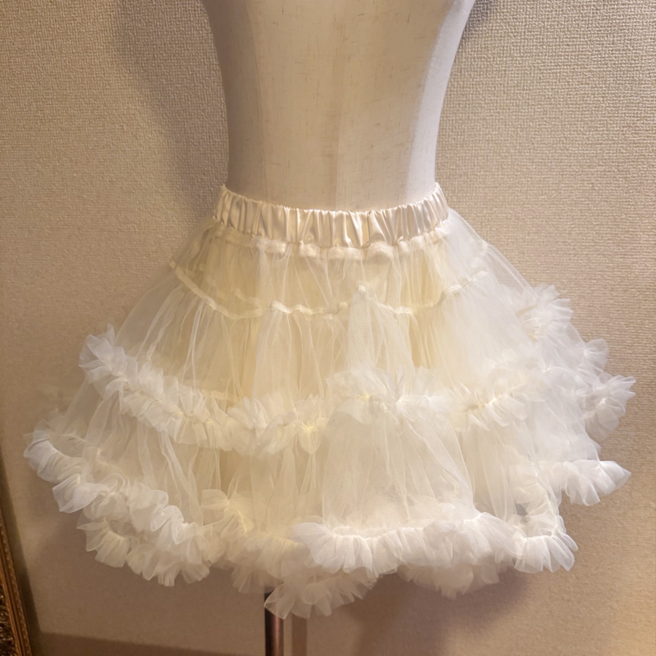チュールフリルミニスカート LK1724