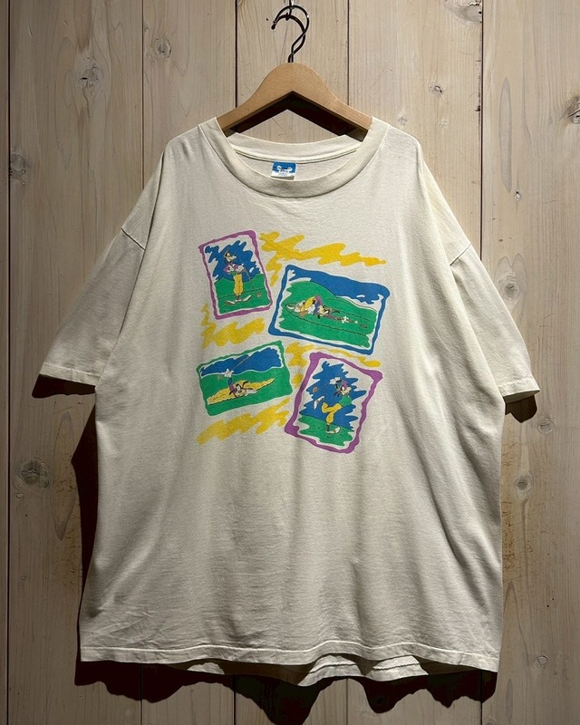 【a.k.a.C.a.k.a vintage】90's "Disney" "Goofy" Golf Print Vintage T-Shirt