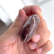 チョコレートジャスパー*パーム*250808-02*天然石*置き物*インテリアストーン