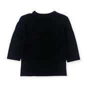 Mademoiselle NON NON マドモアゼルノンノン ロゴデザイン 七分袖 五分袖 Tシャツ L/ブラック