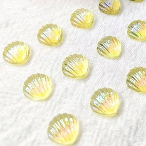 【8個】シェルアクリルカボション/ネイルパーツ/樹脂