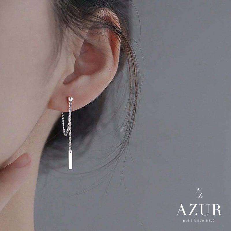 チェーンプレートピアス